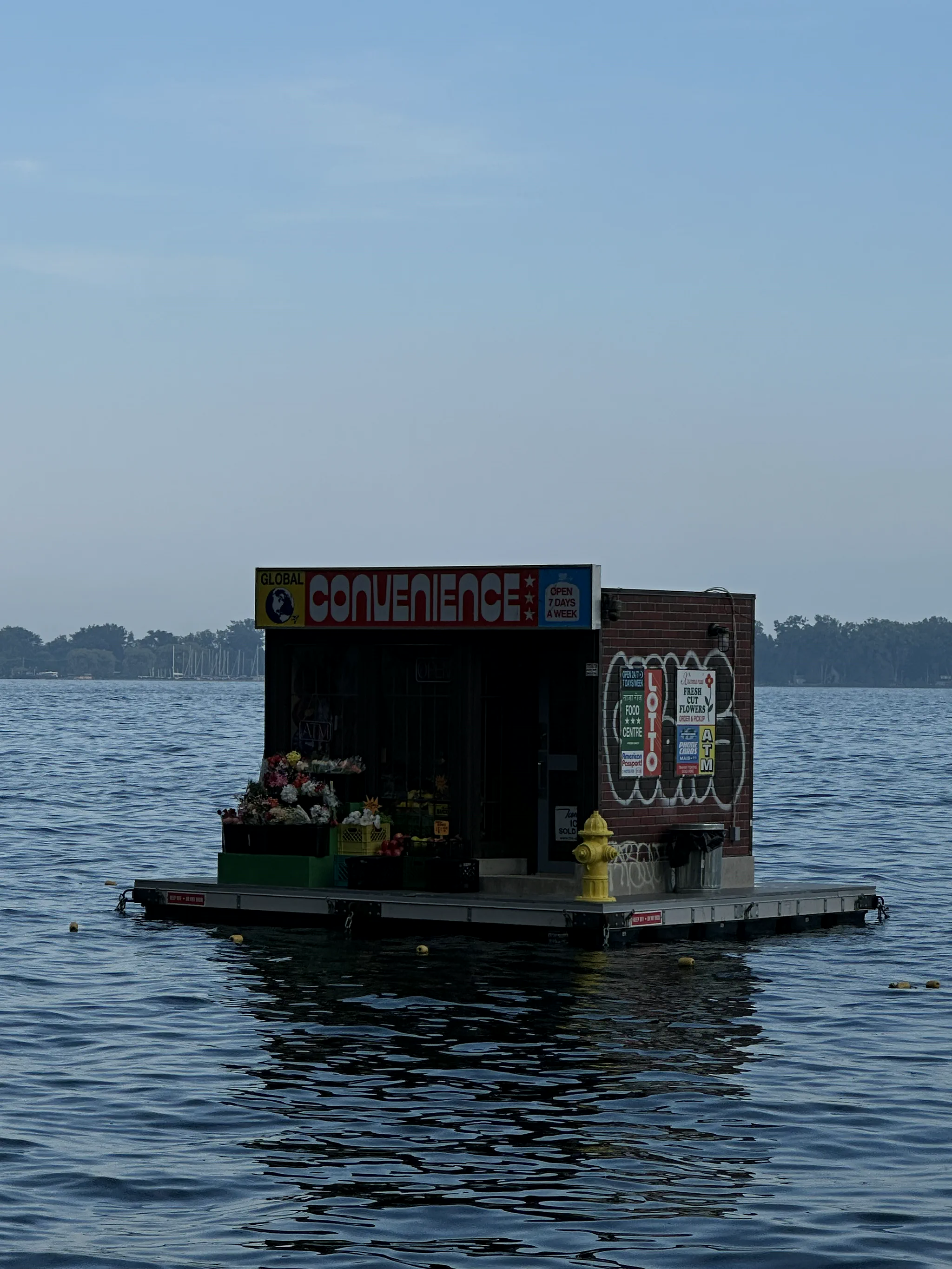 Floating convenience store on the Toronto waterfront